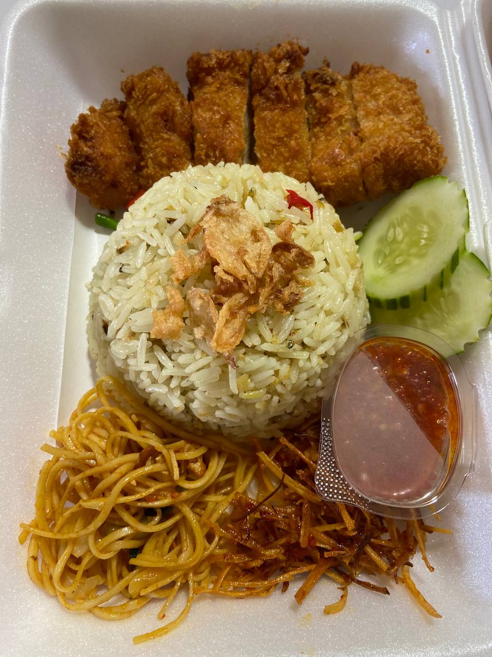 Nasi Liwet Ayam Fillet Crispy